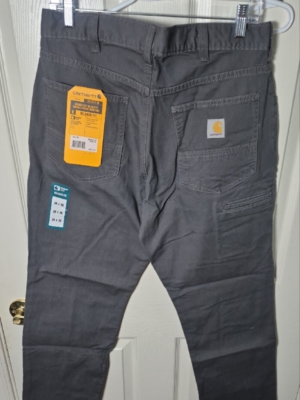 Carhartt Men's Relaxed Fit Jeans in Charcoal Gray - Picture 5 of 5